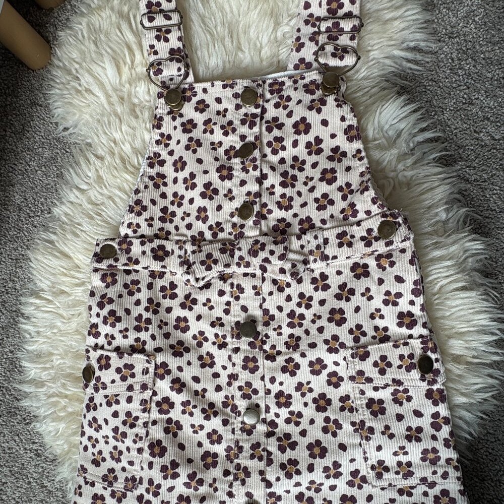 Girls Little Lass® Corduroy Floral Jumper